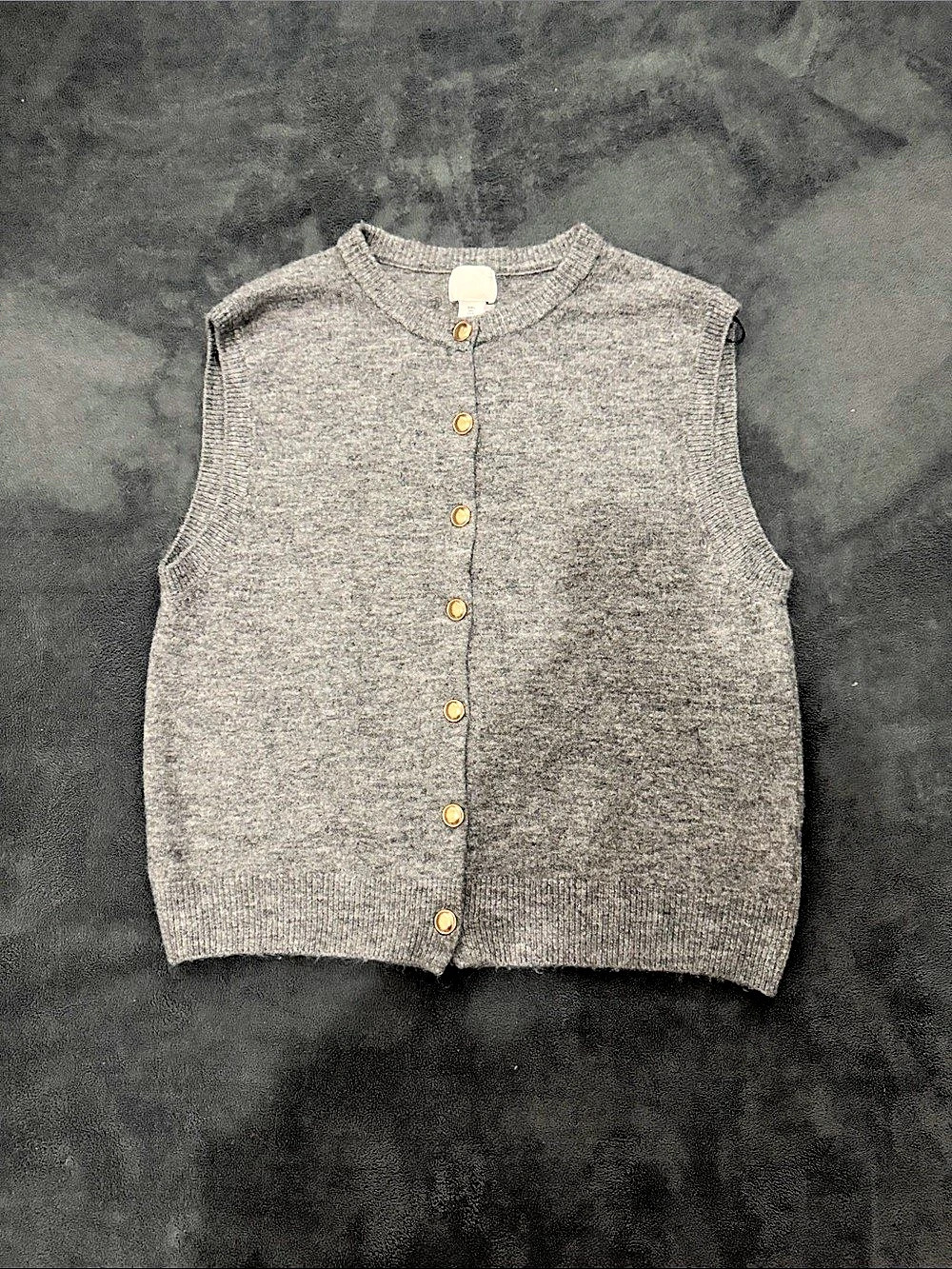 H&Medium Gray Knit Vest
